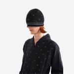 Metal Eyelet Layered Beanie